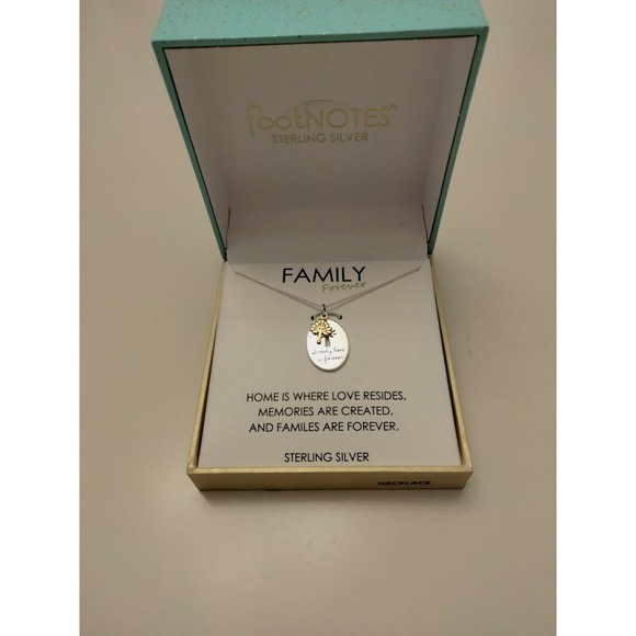 Footnote Sterling Silver Family Necklace - Picture 3 of 5